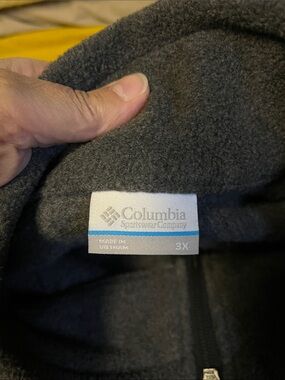 Columbia Charcoal Gray Fleece Zip Jacket